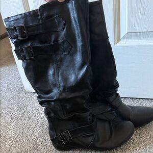Women's Black Leather Boots